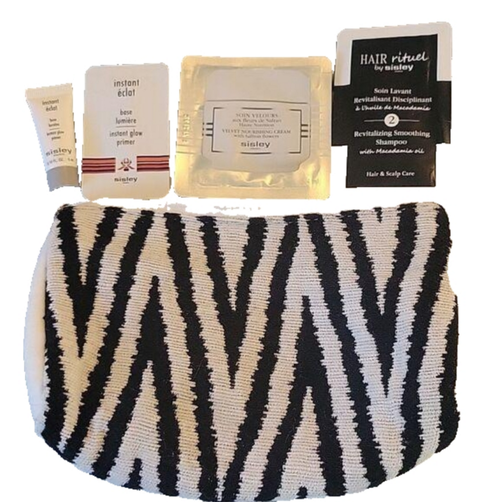 Sisley small makeup bag NWT and 4 Sisley samples